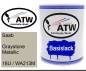 Preview: Saab, Graystone Metallic, 16U / WA213M: 1L Lackdose, von ATW Autoteile West.